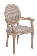 фото Мягкий стул с подлокотниками Volker Arm Orange Pinstripe в интерьере