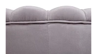 Низкое кресло ракушка Pearl Grey на черных ножках в интернет-магазине