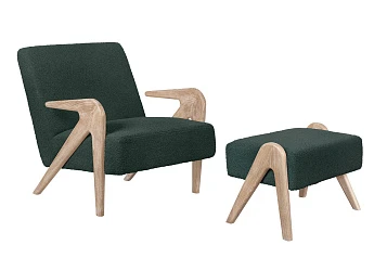 Кресло с пуфом для гостиниц Arrow Oak в интернет-магазине