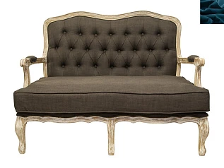 красивые Прямой диван модерн Yareli Brown V2 синий на заказ