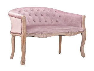 Двухместный дизайнерский диван Kandy Double Pink Velvet на заказ