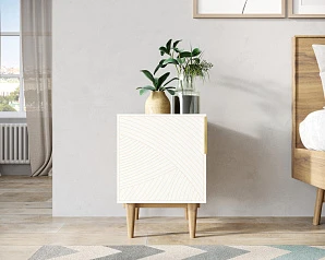 красивые Тумбочка с дверкой "Line" LN08/GR1/beige на заказ
