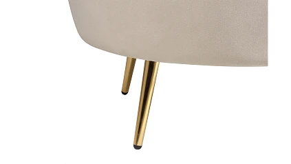 заказать Кресло с пуфом ракушка Pearl Taupe