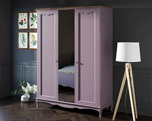 стильные Шкаф Leontina Lavanda двухстворчатый с зеркалом арт ST9327ZL