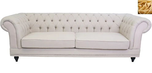 заказать Диван мягкий арт-деко Neylan желтый