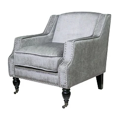 заказать Полукресло для камина Mart Rich цвет серый в интернет-магазине