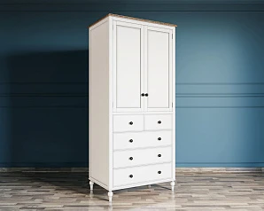 красивые Шкаф двухстворчатый "Odri" с 5 ящиками арт od2127KR5 в интернет-магазине