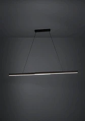 заказать стильные 390368 Люстра диммируемая MONTEBUONO, 2X10W (LED), 3000K, 2600lm, L1800, B65, H1500, сталь, анодированный черный/пластик, белый