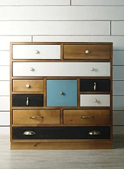 Комод для белья «Aquarelle Birch» 10 ящиков арт RE-19ETG/4 в интерьере