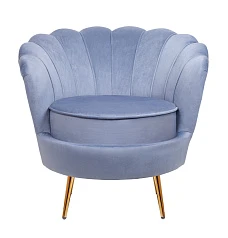 Низкое кресло ракушка Pearl Sky