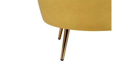 купить Кресло с пуфом ракушка Pearl Yellow