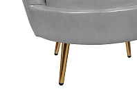 фото Низкое кресло ракушка Pearl Grey V2 в интерьере