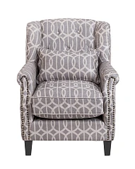 купить стильное Мягкое полукресло с подлокотниками Scott Grey в интернет-магазине