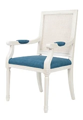 купить Мягкий стул с подлокотниками Wilton White