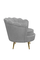 фото Низкое кресло ракушка Pearl Grey V2 в интерьере