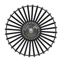 900792 Потолочный светильник MOGANO 3, 1X40W (E27), H180, ?280, сталь, черный