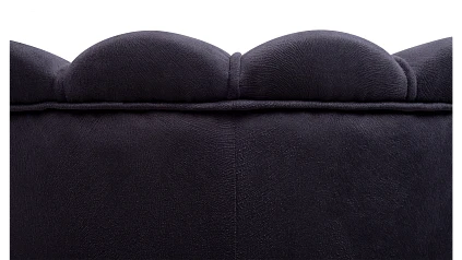 Кресло с пуфом ракушка Pearl Black в интернет-магазине
