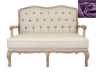 Прямой диван модерн Yareli фиолетовый