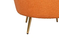 фото Низкое кресло Pearl Orange Boucle
