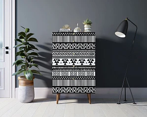 стильный Комод высокий "Berber" принт 19 арт BB10/Print_19 на заказ