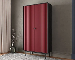 купить Шкаф двухдверный "Emerson" арт EM091/red/L