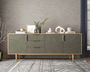 купить Комод "Line" удлиненный R25/browngrey