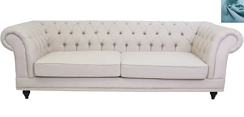 красивый Диван мягкий арт-деко Neylan голубой