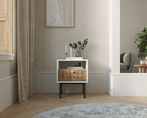 купить Тумбочка с ящиком KOTO арт KT01 Белый