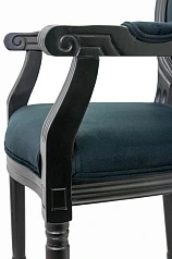 купить красивый Мягкий стул с подлокотниками Volker Arm Black