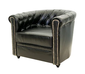 купить красивое Кожаное кресло Karo Black