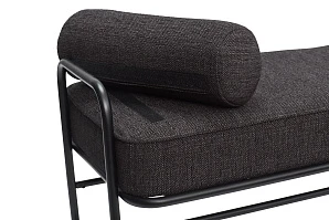 БАНКЕТКА HUBSCH, ТКАНЬ / МЕТАЛЛ, ЧЕРНЫЙ на заказ в интернет-магазине