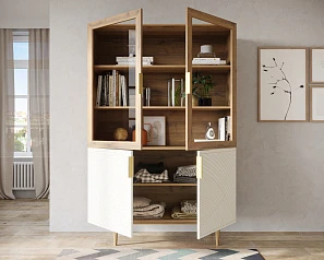 Буфет с двумя дверками "Line" LN11/GR1/beige на заказ