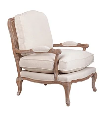 фото Мягкое полукресло с подлокотниками Niro Rattan Beige в интерьере