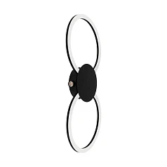 902124 Светодиодный светильник настенно-потолочный VENTICELLO 1, 20W 0,91W(LED LED), 3000K, 2400 135lm, алюминий, черный, белый на заказ в интернет-магазине