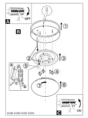 заказать 31589 Светильник потолочный светодиодный PASTERI в интернет-магазине