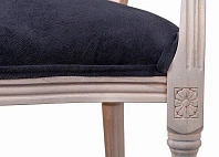 стильный Мягкий стул с подлокотниками Delo Arm Black Velvet