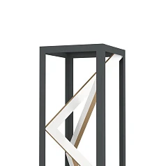 заказать стильные 390419 Светод торшер с рег-кой цветовой темп-ры PENELA, 23W(LED) ,2700-6500K, 2300lm, алюминий, сталь, черный, золотой