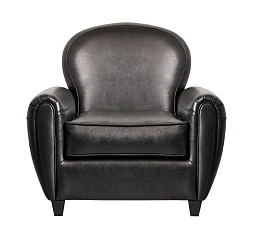 купить Кожаное кресло черное Flog