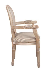 фото Мягкий стул с подлокотниками Volker Arm Orange Pinstripe в интерьере