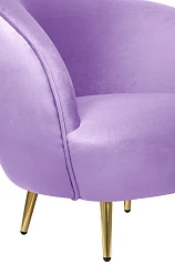 заказать стильное Мягкое кресло для гостиниц Small Benee Purple