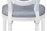 Стул с круглой спинкой Volker oak Grey and White