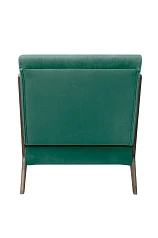 заказать Низкое кресло с деревянными подлокотниками Mody Green V2 цвет зеленый