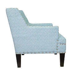 купить стильное Мягкое полукресло с подлокотниками Mart Blue в интернет-магазине