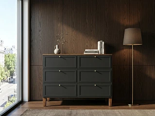 стильный Комод "Андерсен (Andersen)" на 6 ящиков арт AN06/9011 на заказ