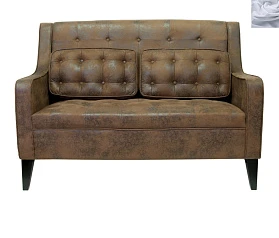 Дизайнерский двухместный диван Hublon Серый в интернет-магазине