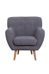 Низкое кресло Fuller Grey Boucle в интерьере