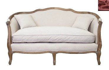 купить Диван ампир Darcy 2 цвет красный