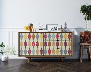 купить Комод "Bruni print" с ящиками и дверкой арт BR-02P в интернет-магазине