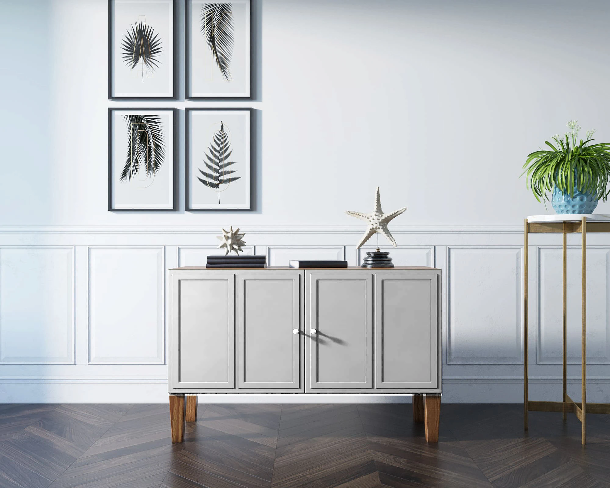 красивый Комод "Andersen" малый арт AN03WH в интернет-магазине