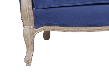 Дизайнерский двухместный диван Darcy 2 ампир синий в интернет-магазине